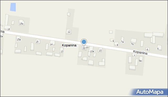 Kopanina, Kopanina, 11, mapa Kopanina