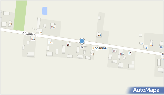 Kopanina, Kopanina, 14, mapa Kopanina