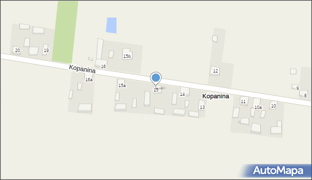 Kopanina, Kopanina, 15, mapa Kopanina