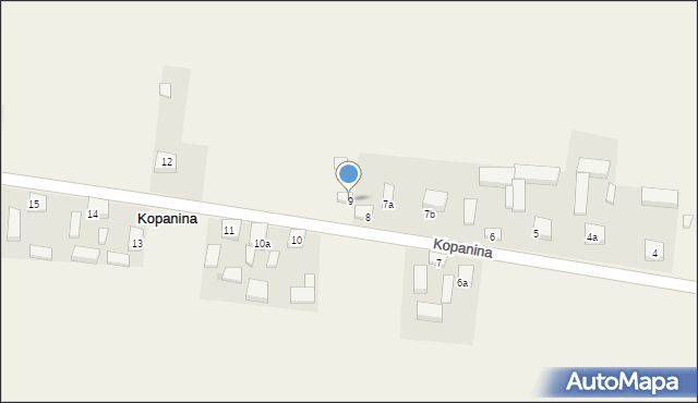 Kopanina, Kopanina, 9, mapa Kopanina