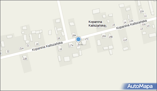 Kopanina Kaliszańska, Kopanina Kaliszańska, 17, mapa Kopanina Kaliszańska