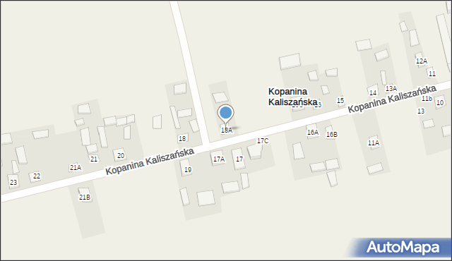Kopanina Kaliszańska, Kopanina Kaliszańska, 18A, mapa Kopanina Kaliszańska