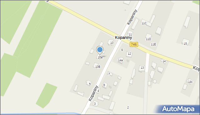 Kopaniny, Kopaniny, 10a, mapa Kopaniny