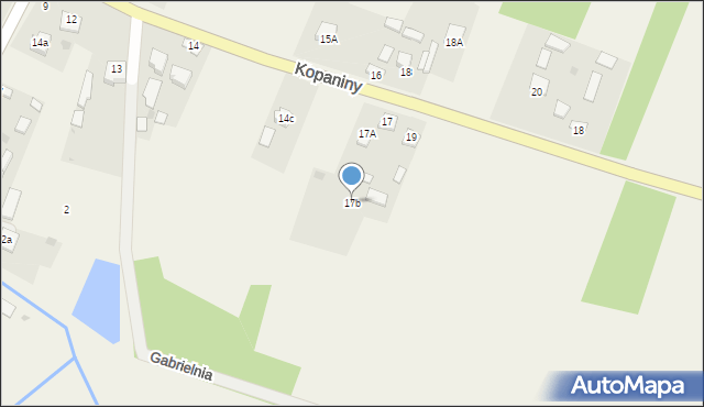 Kopaniny, Kopaniny, 17b, mapa Kopaniny