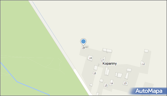 Kopaniny, Kopaniny, 19a, mapa Kopaniny