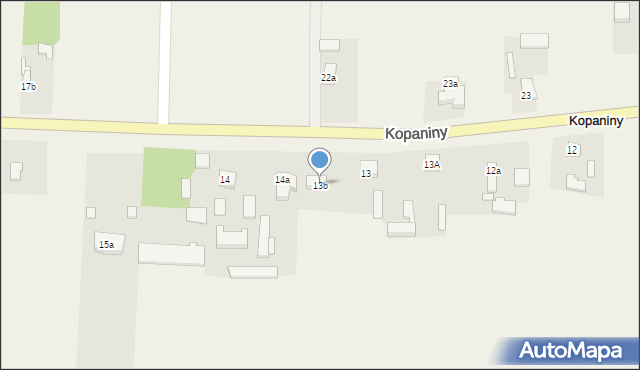 Kopaniny, Kopaniny, 13b, mapa Kopaniny