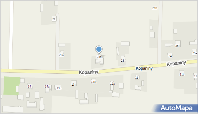 Kopaniny, Kopaniny, 23a, mapa Kopaniny