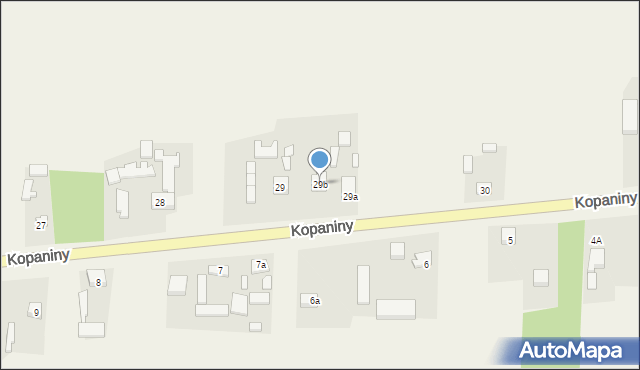 Kopaniny, Kopaniny, 29b, mapa Kopaniny
