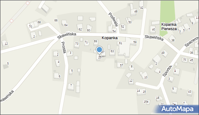 Kopanka, Kopanka, 25, mapa Kopanka