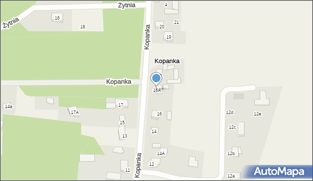 Kopanka, Kopanka, 16A, mapa Kopanka