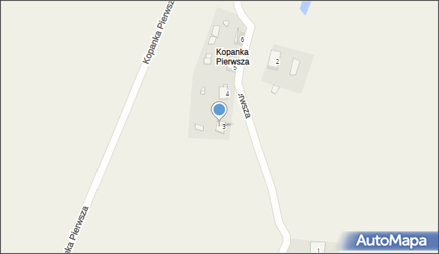 Kopanka Pierwsza, Kopanka Pierwsza, 3/1, mapa Kopanka Pierwsza