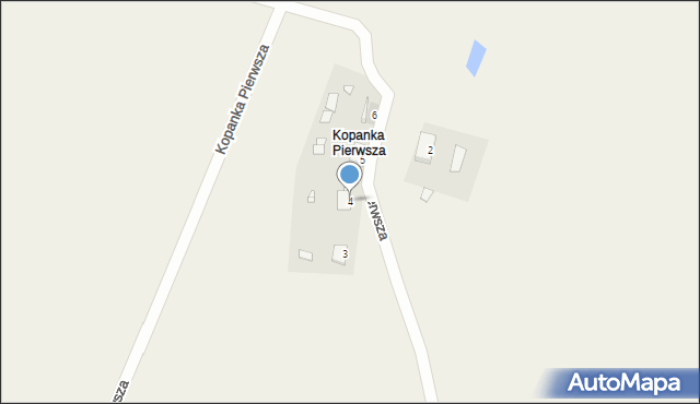 Kopanka Pierwsza, Kopanka Pierwsza, 4, mapa Kopanka Pierwsza