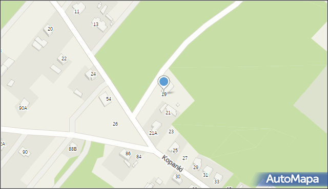 Kopanki, Kopanki, 19, mapa Kopanki