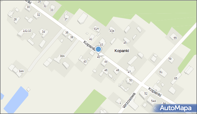 Kopanki, Kopanki, 42, mapa Kopanki