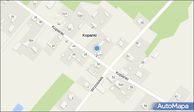 Kopanki, Kopanki, 47, mapa Kopanki