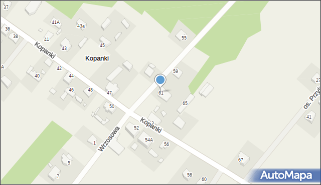 Kopanki, Kopanki, 61, mapa Kopanki