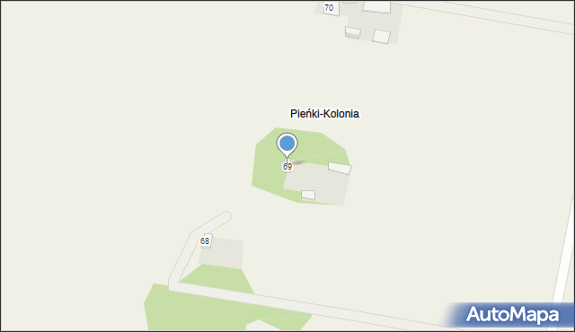 Kopce, Kopce, 69, mapa Kopce