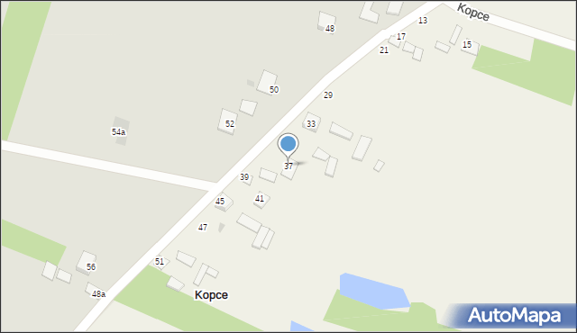 Kopce, Kopce, 37, mapa Kopce