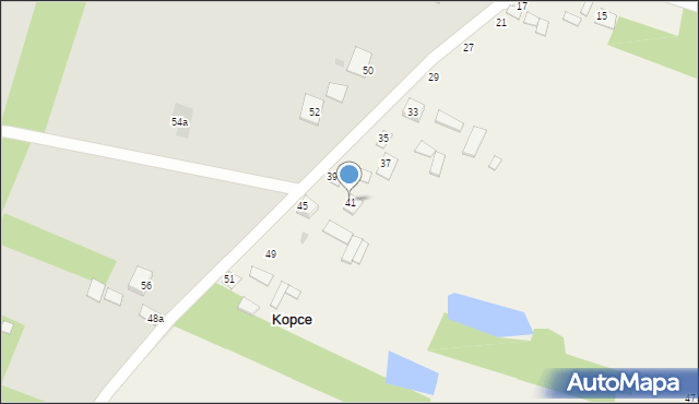 Kopce, Kopce, 41, mapa Kopce