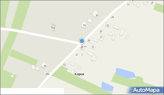 Kopce, Kopce, 45, mapa Kopce