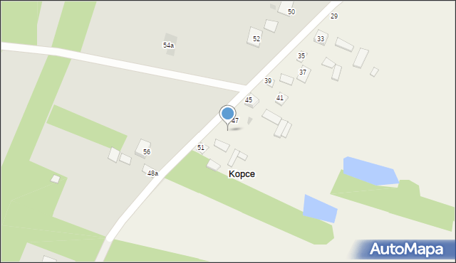 Kopce, Kopce, 49, mapa Kopce