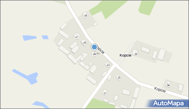 Kopcie, Kopcie, 44, mapa Kopcie