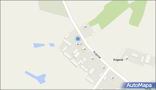 Kopcie, Kopcie, 47, mapa Kopcie