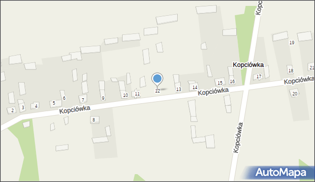 Kopciówka, Kopciówka, 12, mapa Kopciówka