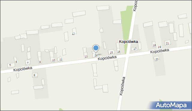 Kopciówka, Kopciówka, 14, mapa Kopciówka