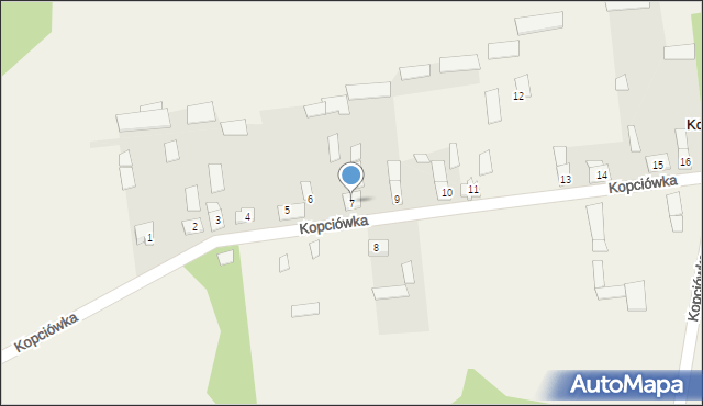 Kopciówka, Kopciówka, 7, mapa Kopciówka