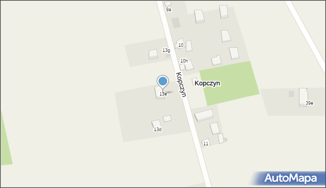 Kopczyn, Kopczyn, 13e, mapa Kopczyn