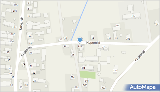 Koperniki, Koperniki, 17a, mapa Koperniki