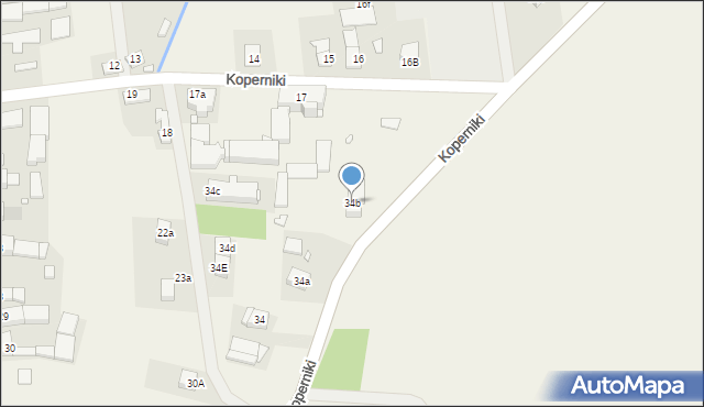 Koperniki, Koperniki, 34b, mapa Koperniki