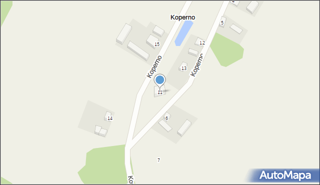 Koperno, Koperno, 11, mapa Koperno