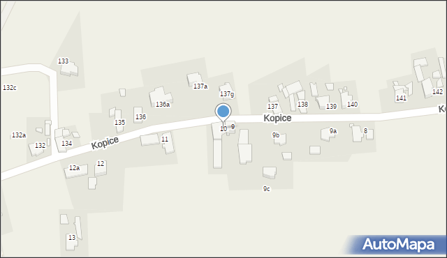 Kopice, Kopice, 10, mapa Kopice