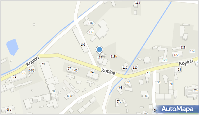 Kopice, Kopice, 118, mapa Kopice
