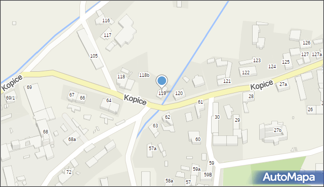 Kopice, Kopice, 119, mapa Kopice
