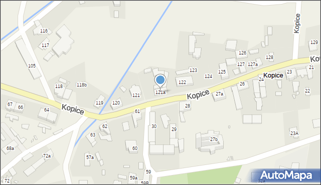 Kopice, Kopice, 121a, mapa Kopice