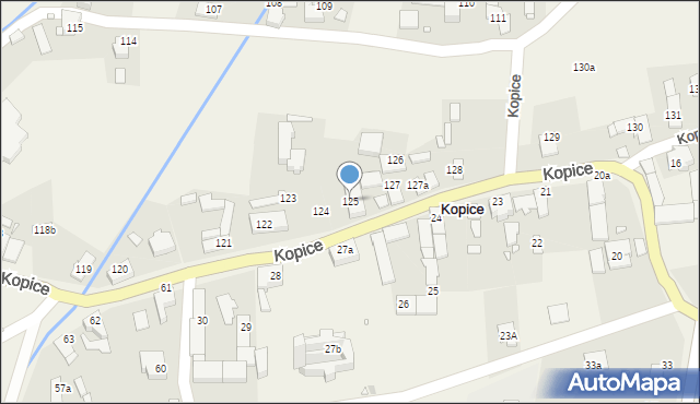 Kopice, Kopice, 125, mapa Kopice