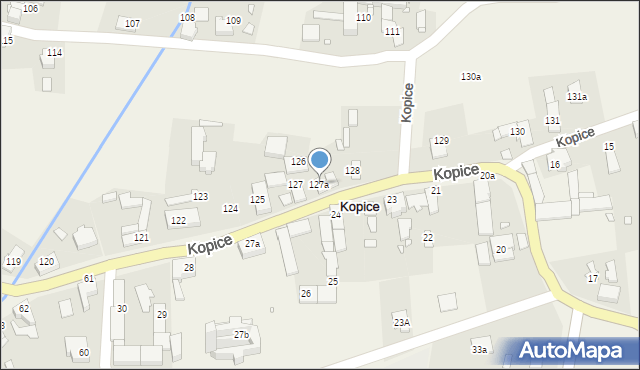 Kopice, Kopice, 127a, mapa Kopice