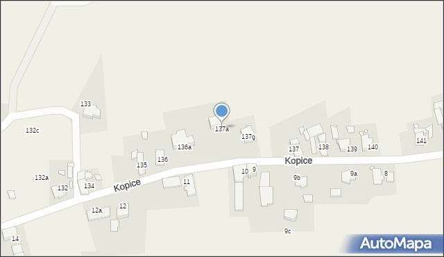 Kopice, Kopice, 137a, mapa Kopice