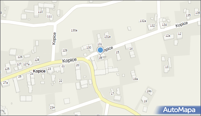 Kopice, Kopice, 16, mapa Kopice