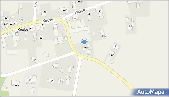 Kopice, Kopice, 17, mapa Kopice