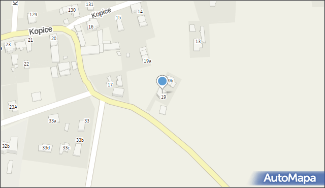 Kopice, Kopice, 19a, mapa Kopice