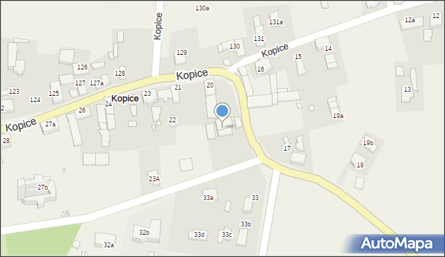 Kopice, Kopice, 20, mapa Kopice