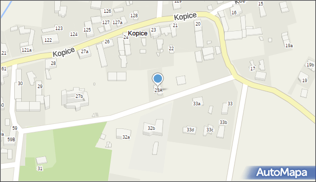 Kopice, Kopice, 23A, mapa Kopice