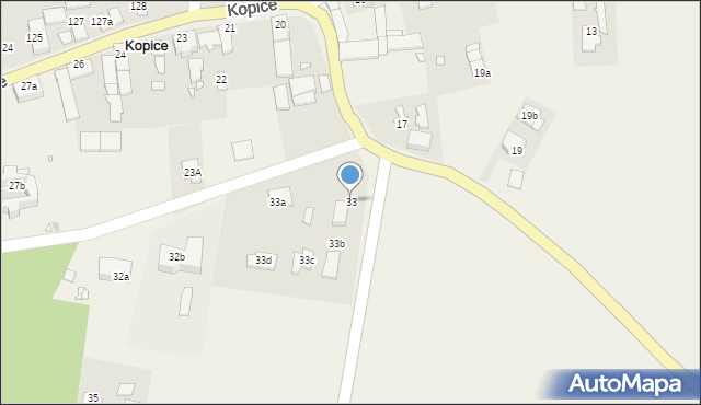 Kopice, Kopice, 33, mapa Kopice