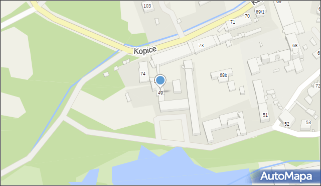 Kopice, Kopice, 49, mapa Kopice