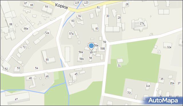 Kopice, Kopice, 57, mapa Kopice