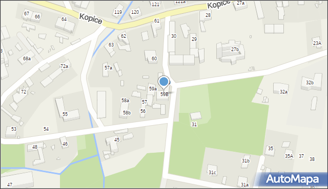 Kopice, Kopice, 59B, mapa Kopice